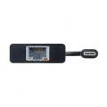 USB LAN 変換アダプタ USBハブポート付・ブラック USB-CVLAN4BKN | ハブ ポート LANポート サンワサプライ 写真3