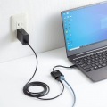 USB3.2 TypeC-LAN変換アダプタ(PD対応・ブラック) 写真3