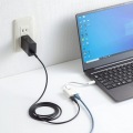 USB3.2 TypeC-LAN変換アダプタ(PD対応・ブラック) 写真3