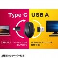 静音ワイヤレスブルーLEDマウス 写真3