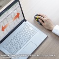 静音Bluetoothマウス(サイドホイール付き・5ボタン・ブラック) 写真3