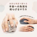 静音ワイヤレス コンボ 小型エルゴノミクスマウス(充電式・5ボタン) 写真3