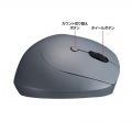 静音ワイヤレス小型エルゴノミクスマウス(充電式・5ボタン) 写真3