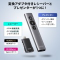 ワイヤレスプレゼンター(2.4GHz・変換アダプタ付き) 写真3