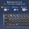 Bluetooth+2.4Gコンボキーボード コンパクトモデル 写真3