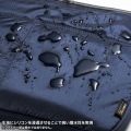 パソコンケース 13.3インチワイド 軽量 撥水 取っ手付き 小物収納ポケット ネイビー 写真3