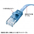 カテゴリ6AフラットLANケーブル 写真3