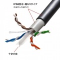 屋外用防水カテゴリ6A LANケーブルのみ 写真3