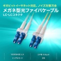 メガネ型光ファイバケーブル(シングル8.6μm、LC×2-LC×2、20m) 写真3