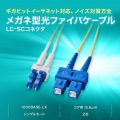 メガネ型光ファイバケーブル(シングル8.6μm、LC×2-SC×2、3m) 写真3