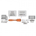 HDMI変換アダプタ(マイクロHDMI)0.1m 写真3