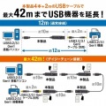 USB3.2アクティブリピーターケーブル10m(抜け止めロック機構付き) 写真3