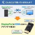 DisplayPort-HDMI 変換アダプタ(4K/60Hz対応) 写真3