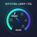 カテゴリ5eSTP LANケーブル(スリム、やわらか、ツメ折れ防止コネクタ) 写真3