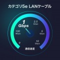 カテゴリ5eSTP LANケーブル(スリム、やわらか、ツメ折れ防止コネクタ) 写真3
