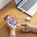 USB2.0 Type-C巻き取りケーブル(Lightning変換アダプタ付き) 写真3