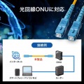 アーマード1芯光ファイバケーブル(シングルモード、SC-SC、1m) 写真3