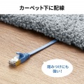 CAT7フラットLANケーブル(3m・ブルー) 写真3