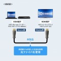 抜け止め光ファイバHDMIケーブル(10m) 写真3