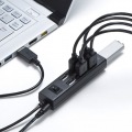 USB2.0ハブ(7ポート・ブラック) 写真3