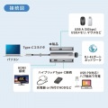 USB Type-C スリムドッキングハブ 写真3