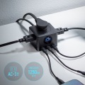 PD67W USB-C×3GaN窒化ガリウム 充電機能付き3個口タップ 写真3