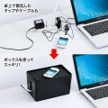 ケーブル&タップ収納ボックス 写真3