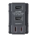 AC付き埋込USB給電用コンセント 写真3