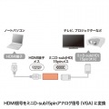 HDMI-VGA変換アダプタ(HDMIAメス-VGAメス) 写真3