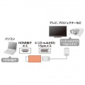 HDMI-VGA変換アダプタ(HDMIAオス-VGAメス) 写真3