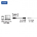 TypeCUSB2.0microB変換アダプタケーブル 写真3