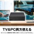 USB3.2(Gen.1)対応外付けHDD 1TB ブラック 写真3