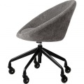 デスクチェア グレーブラウン 写真3