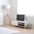 HELM(ヘルム) テレビ台 ローボード(118cm幅) テレビ台 テレビボード TV台 ローボード 収納 32インチ 32型 モダン 白 ホワイト HM35-120L-WH 写真3