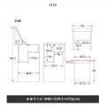 ドレッサー デスク テーブル コンパクト 韓国 スツール付 北歐 デスクドレッサー かわいい 可愛い おしゃれ 海外風 スツール デザイン 白 茶色 alan/ALN70-80D 写真3
