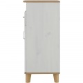 REBISTO (リビスト)スリムキャビネット リビングボード サイドボード リビング収納 スリムキャビネット 収納棚 隙間収納 棚 幅40cm 電話台 RV90-40LC-WH/GN 写真3