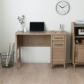LAFIKA(ラフィカ)デスク(100cm幅) デスク 机 パソコンデスク 幅100 奥行40 コンパクトデスク コンパクト PCデスク 収納 グレーナチュラル LF73-100DS-GN 写真3