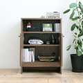 TIFFY(ティフィー)キャビネット 収納 扉付き リビング キッチンキャビネット リビングボード おしゃれ 北歐 TF80-60C-BR 写真3
