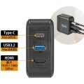 PD65W給電対応パワードッキングステーション HDM出力付 ブラック PUD-PD65G1H 写真3