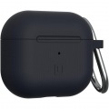 UAG社製/U by UAG Apple AirPods 第3世代用 シリコンケース (耐衝撃/カラビナ付属/ワイヤレス給電) DOT ブラック UAG-UAP3D-BK 写真3