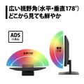 モニター 21.5インチ フルHD 広視野角ADSパネル ブルーライト軽減 HDMIx1 DisplayPortx1 VGAx1 オーディオ入力x1 スピーカー内蔵 ブラック -A 写真3