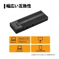 SSD 外付け 1TB USB3.2 Gen2 読出最大1060MB/s 4in1 カードリーダー機能付き ( USB Type-A×2 / microSD×1 / SD×1 / オートスリープ機能 ) 写真3