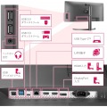 34型 WQHD(3440×1440) IPSパネル 曲面型 ディスプレイ ブラック 写真3