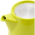 フォーライフ(FOR LIFE) ティーポット 陶器 530ml 3杯用 茶こし付き 食洗機対応 蓋が落ちない 片手で注げる ライム 緑 スタンプティーポット 309Lme 写真4