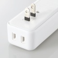 USBタップ/USBメス×3/AC×2/直挿し/ケーブル無/2.4A/ホワイト 写真4