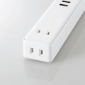 USBタップ/USBメス×4/AC×2/ケーブル60cm/3.4A/ホワイト 写真4