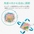 タブレット用スタンド/Zアーム型スタンド/ホワイト 写真4