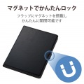iPad 10.2 2019年モデル/フラップケース/ソフトレザー/360度回転/ブラック 写真4