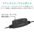 テレビ用ヘッドホン ステレオ オーバーヘッド 3.5mmミニプラグ 音量コントローラー 軽量 コンパクト 疲れにくい 5m ブラック 写真4
