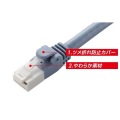 LANケーブル/CAT6A対応/EU RoHS指令準拠/爪折れ防止/簡易パッケージ仕様/30m/ヨリ線/ブルー 写真4